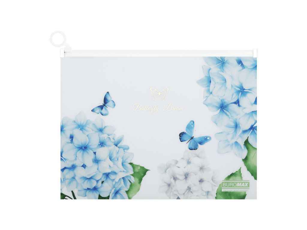 Папка-конверт на zip-блискавці ARABESKI А4 пластик прозорий ТМ BUROMAX Папка-конверт на zip-блискавці ARABESKI А4 пластик прозорий ТМ BUROMAX