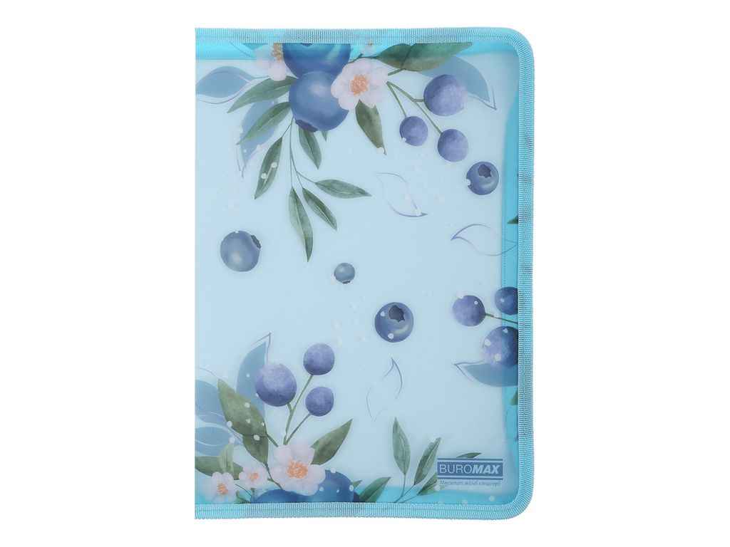 Папка на блискавці конверт ARABESKI А4 пластик морська хвиля ТМ BUROMAX Папка на блискавці конверт ARABESKI А4 пластик морська хвиля ТМ BUROMAX