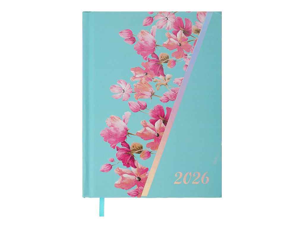 Щоденник А5 датов. поліграфічний PASSION 2026 мятний ТМ BUROMAX Щоденник А5 датов. поліграфічний PASSION 2026 мятний ТМ BUROMAX