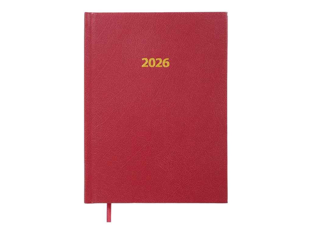 Щоденник А5 датов. 2026 STRONG темно-червоний бумвініл ТМ BUROMAX Щоденник А5 датов. 2026 STRONG темно-червоний бумвініл ТМ BUROMAX