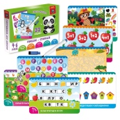 Дитячі розвивальні картки "Пиши-стирай Панда" VT5010-42, 16 сторінок. Зображення №2