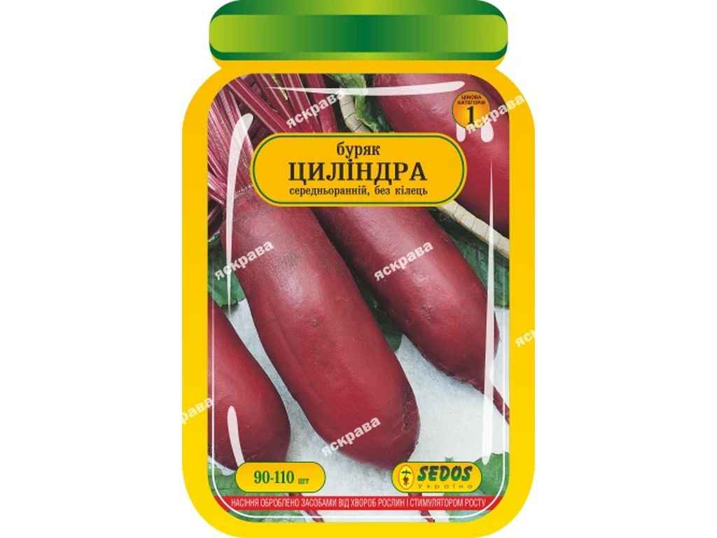 Буряк столовий Циліндра (25 пачок) інкрустоване 90-110 нас. ТМ SEDOS Буряк столовий Циліндра (25 пачок) інкрустоване 90-110 нас. ТМ SEDOS