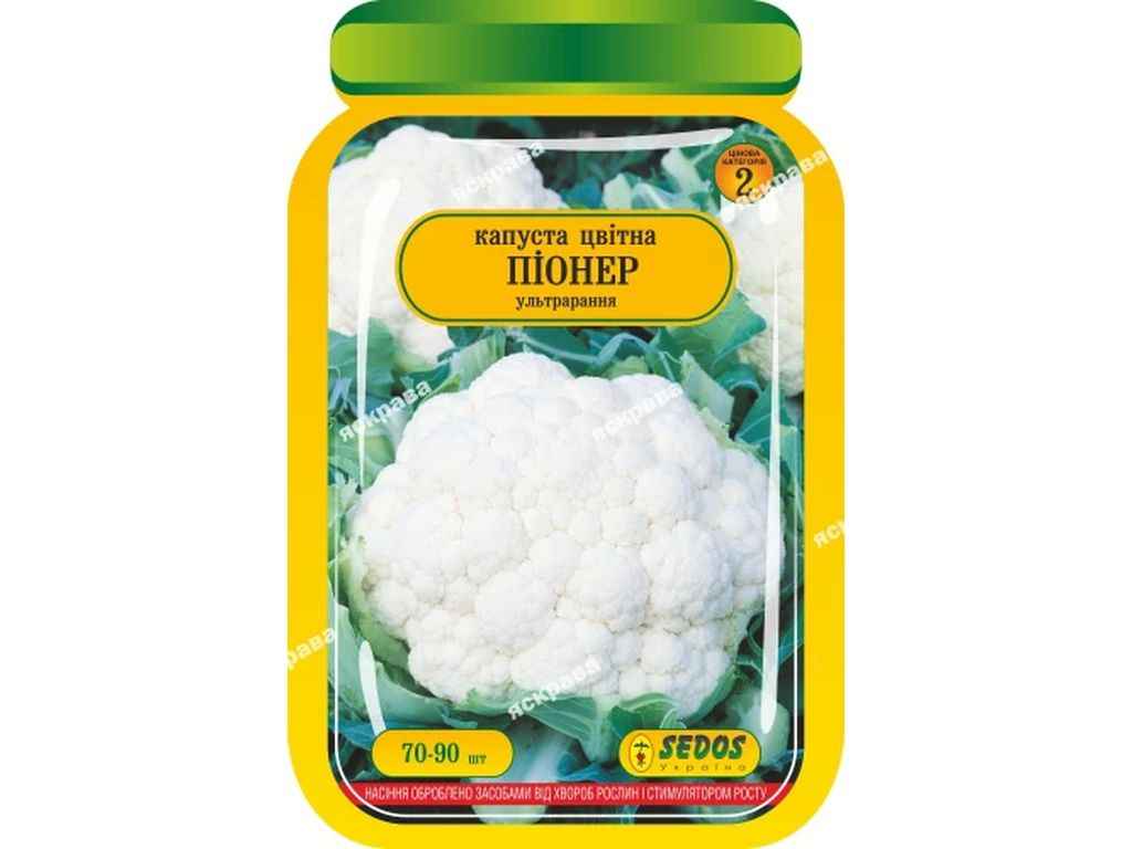 Капуста цвітна Піонер (25 пачок) інкрустоване 80 нас. ТМ SEDOS Капуста цвітна Піонер (25 пачок) інкрустоване 80 нас. ТМ SEDOS