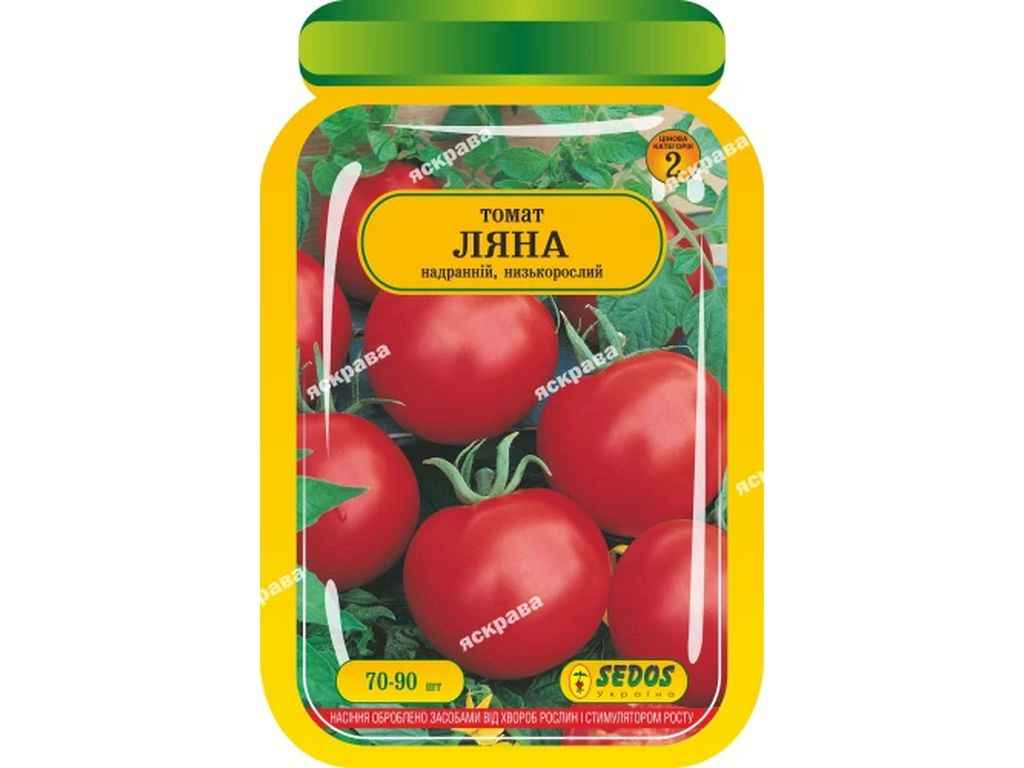 Томат низькорослий Ляна (25 пачок) інкрустоване 60-90 нас. ТМ SEDOS Томат низькорослий Ляна (25 пачок) інкрустоване 60-90 нас. ТМ SEDOS
