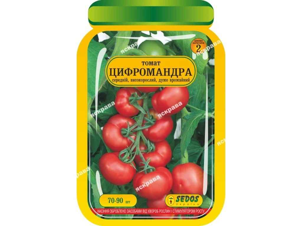 Томат середньорослий Цифомандра (25 пачок) інкрустоване 60-90 нас. ТМ SEDOS Томат середньорослий Цифомандра (25 пачок) інкрустоване 60-90 нас. ТМ SEDOS