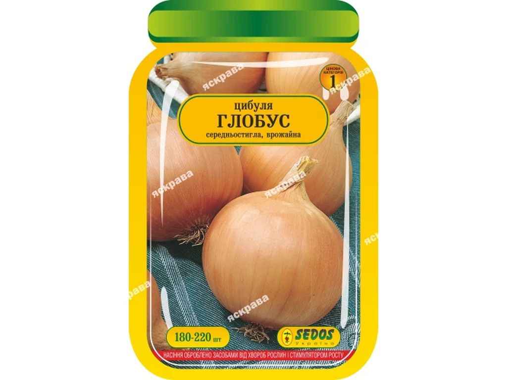 Цибуля Глобус (25 пачок) інкрустоване 180-200 нас. ТМ SEDOS Цибуля Глобус (25 пачок) інкрустоване 180-200 нас. ТМ SEDOS