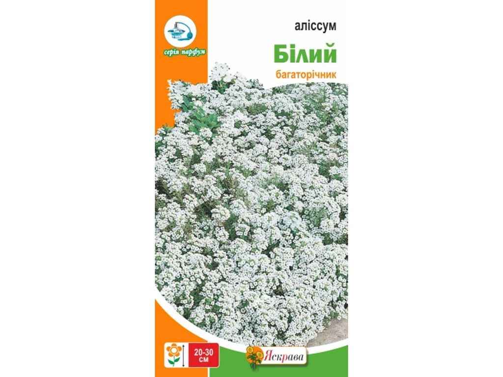 Аліссум бiлий (20 пачок) 0,2г ТМ ЯСКРАВА Аліссум бiлий (20 пачок) 0,2г ТМ ЯСКРАВА