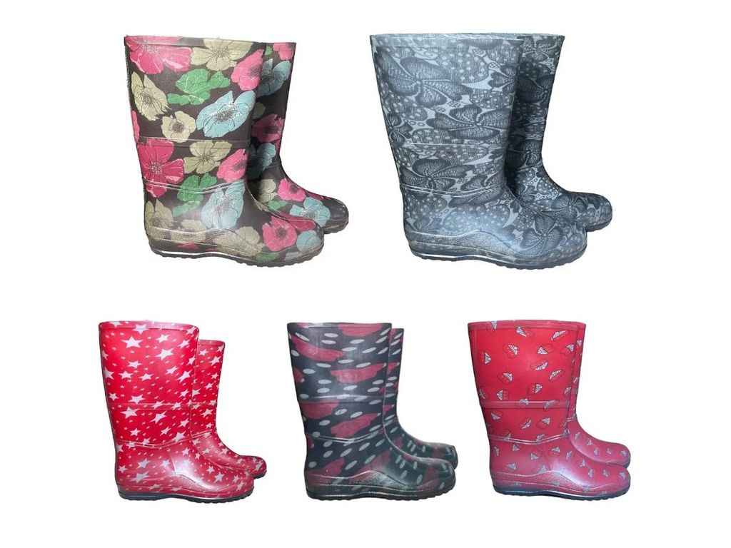 Чоботи р.39 жіночі Бюті Силіконові ПВХ прозорі з кольоровим чулком ТМ GALERA Чоботи р.39 жіночі Бюті Силіконові ПВХ прозорі з кольоровим чулком ТМ GALERA