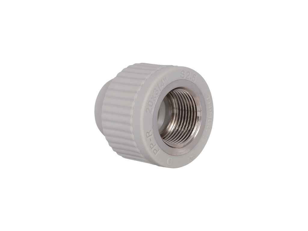 Муфта 3/4 d=20мм поліпропіленова для поліпроп. труб (DSB202) ТМ Thermo Alliance Муфта 3/4 d=20мм поліпропіленова для поліпроп. труб (DSB202) ТМ Thermo Alliance