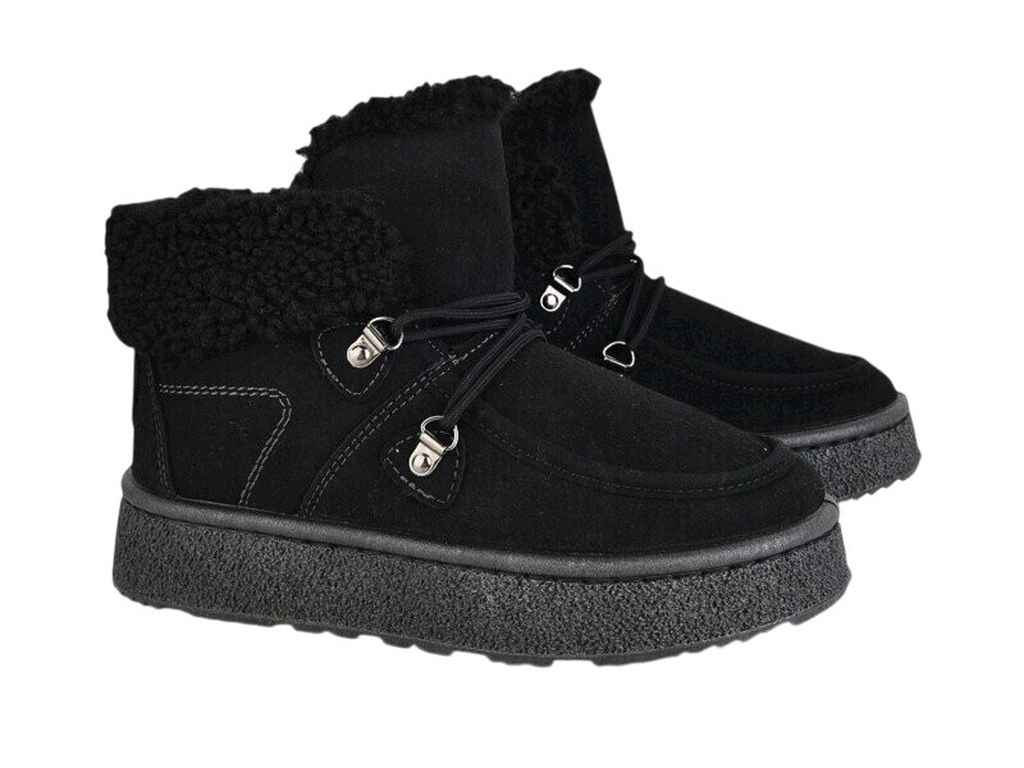 Чоботи штучна замша р.37 чорний зимові жіночі арт.м1903 ТМ DAGO Чоботи штучна замша р.37 чорний зимові жіночі арт.м1903 ТМ DAGO