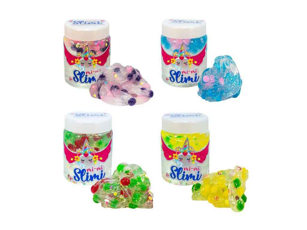 Слайм Mi-mi Slimi - з помпонами -0,250 кг (укр) асортименті 71815 ТМ STRATEG Слайм Mi-mi Slimi - з помпонами -0,250 кг (укр) асортименті 71815 ТМ STRATEG