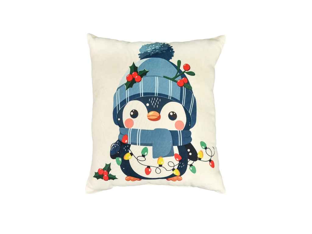 Подушка мікровелюр 35*40см Різдвяні вогники 61157 ТМ STRATEG Подушка мікровелюр 35*40см Різдвяні вогники 61157 ТМ STRATEG