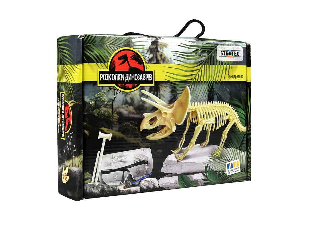 Набiр для творчостi Розкопки динозаврів Трицератопс укр 30833 ТМ STRATEG Набiр для творчостi Розкопки динозаврів Трицератопс укр 30833 ТМ STRATEG