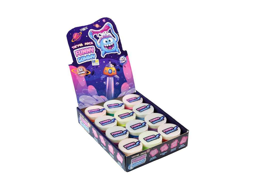 Слайм Funny Gummy Фані гамі 30 880 ТМ STRATEG Слайм Funny Gummy Фані гамі 30 880 ТМ STRATEG