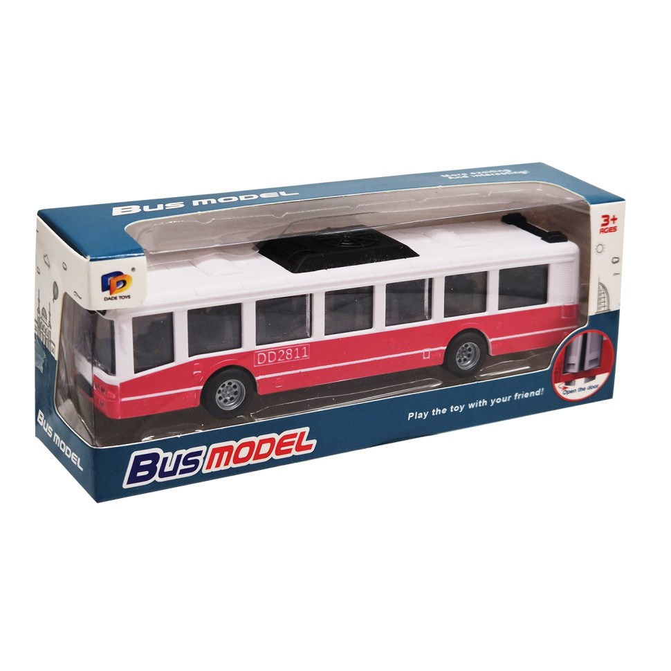 Детский инерционный автобус DD2813AC(Red-1) открываются двери Детский инерционный автобус DD2813AC(Red-1) открываются двери