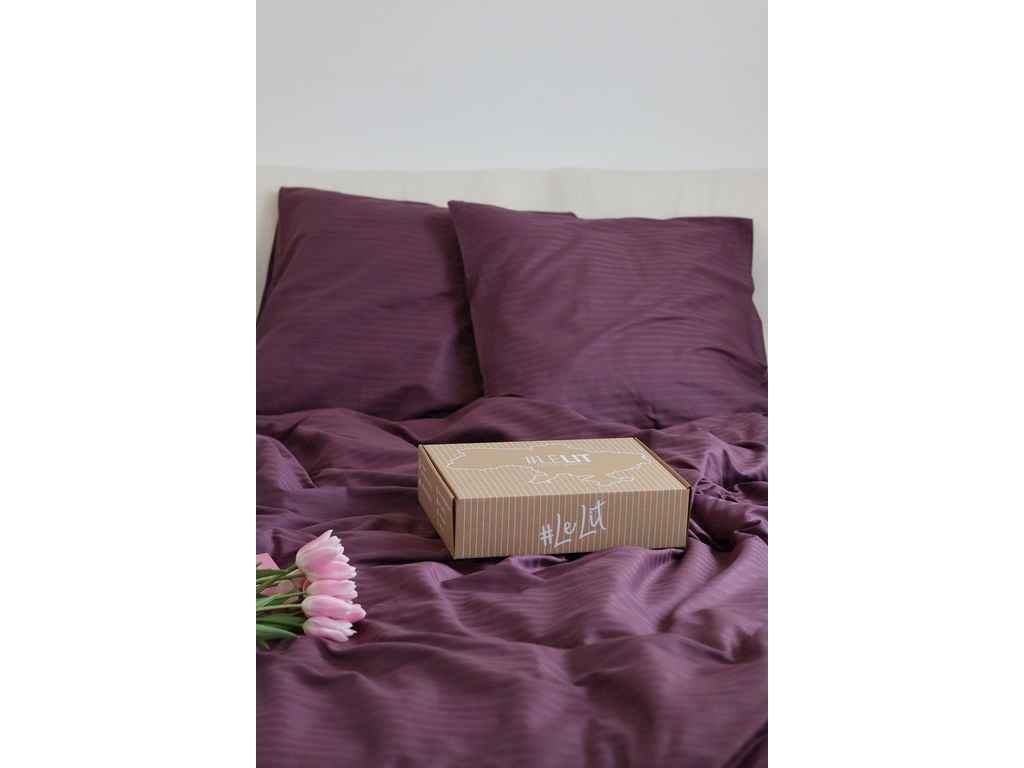 Комплект постільної білизни 2-х сп 70/70 Сливовий SS-3020 сатин ТМ LELIT Комплект постільної білизни 2-х сп 70/70 Сливовий SS-3020 сатин ТМ LELIT