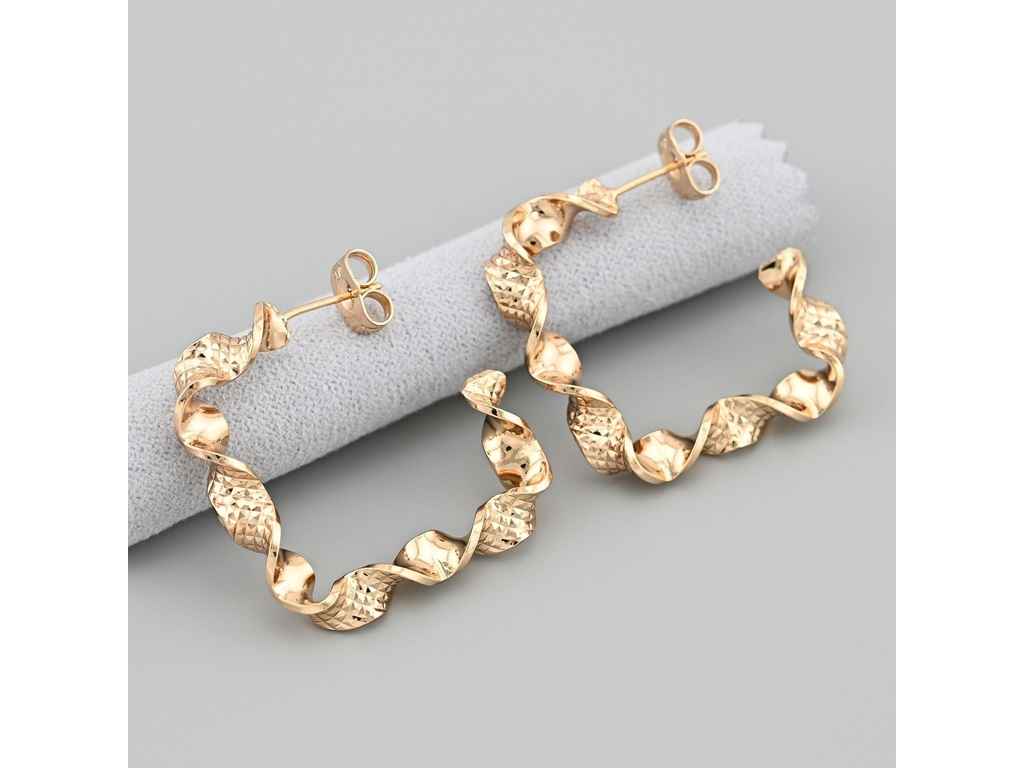 Сережки кільця Кайла 48195 розмір 29х5мм вага 6.7г позолота 18К ТМ XUPING Сережки кільця Кайла 48195 розмір 29х5мм вага 6.7г позолота 18К ТМ XUPING