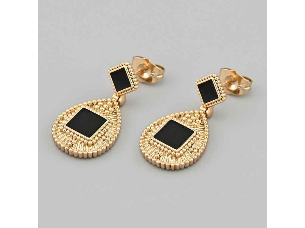 Сережки підвіски-пусети Кенія 49083 розмір 28х14мм вага 5.8г позолота 18К ТМ XUPING Сережки підвіски-пусети Кенія 49083 розмір 28х14мм вага 5.8г позолота 18К ТМ XUPING