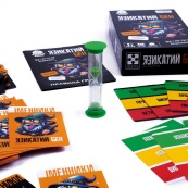 Карткова гра "Язикатий Бен" VT5903-04, 100 карток, пісочний годинник. Зображення №3