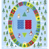 Детский игровой набор "Укрась елку" 21401 с игровым кубиком. Изображение №3