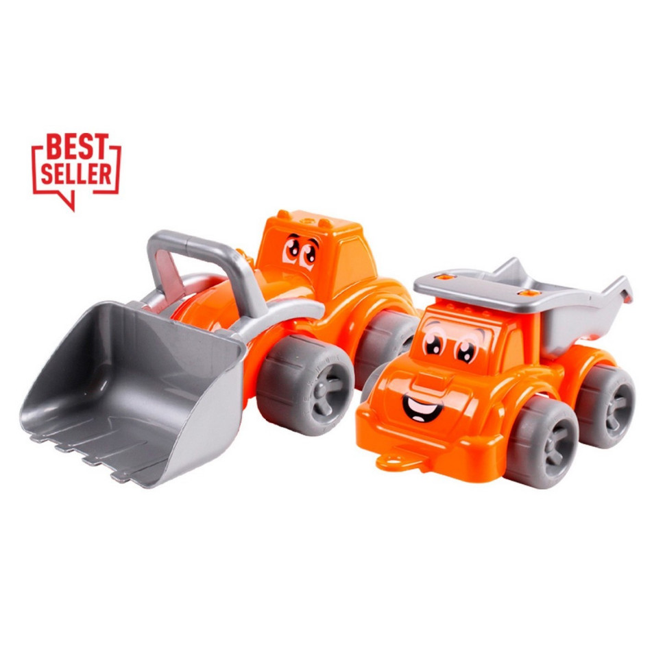 Игровой набор "Стройплощадка Максик" ТехноК 0977TXK, 2 машинки Игровой набор "Стройплощадка Максик" ТехноК 0977TXK, 2 машинки