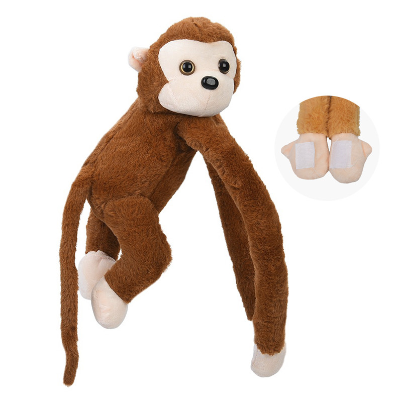 Мягкая игрушка Обезьяна YG0283 с липучками на двух лапках Коричневый Мягкая игрушка Обезьяна YG0283 с липучками на двух лапках Коричневый