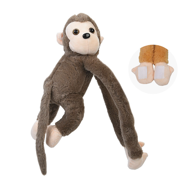 Мягкая игрушка Обезьяна YG0283 с липучками на двух лапках Светло-коричневый Мягкая игрушка Обезьяна YG0283 с липучками на двух лапках Светло-коричневый