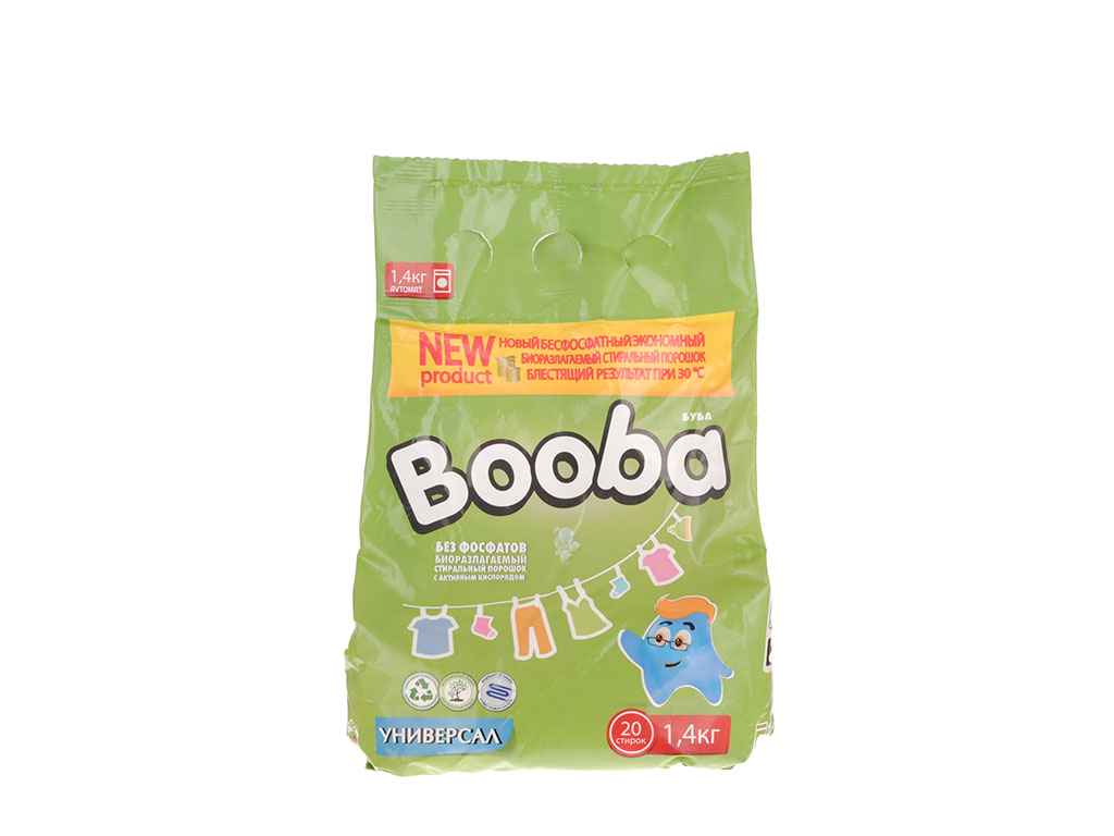 Пральний порошок універсальний 1,4кг ТМ BOOBA Пральний порошок універсальний 1,4кг ТМ BOOBA