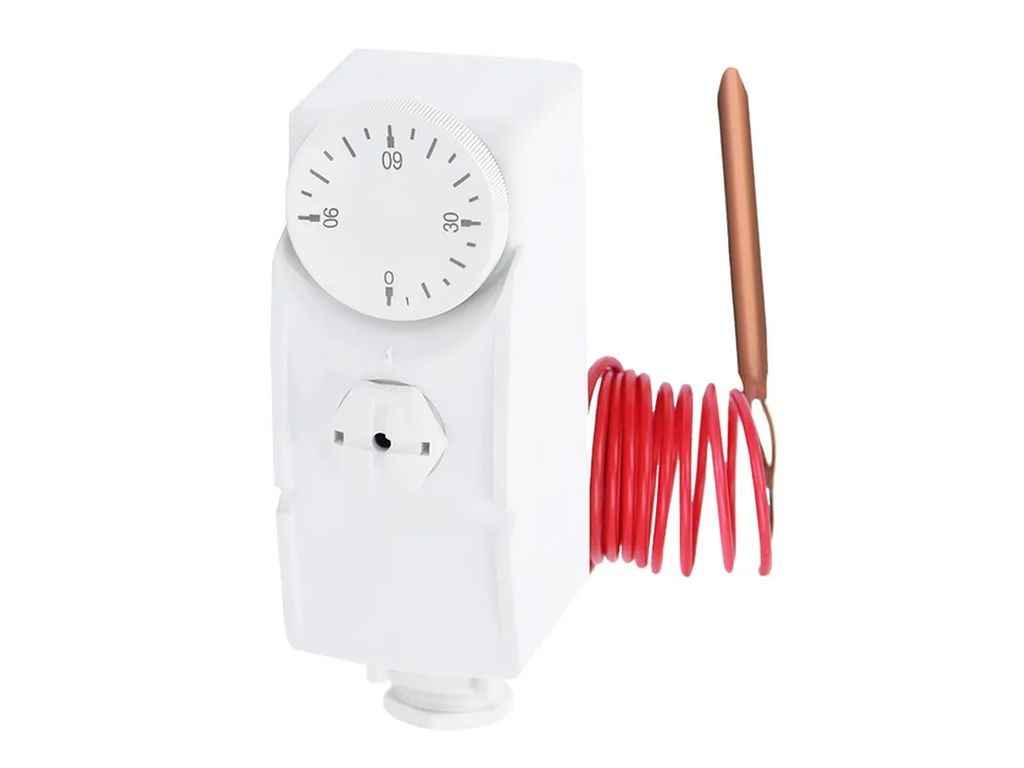 Термостат механічний накладний з виносною гільзою KR.1352 ТМ KOER Термостат механічний накладний з виносною гільзою KR.1352 ТМ KOER