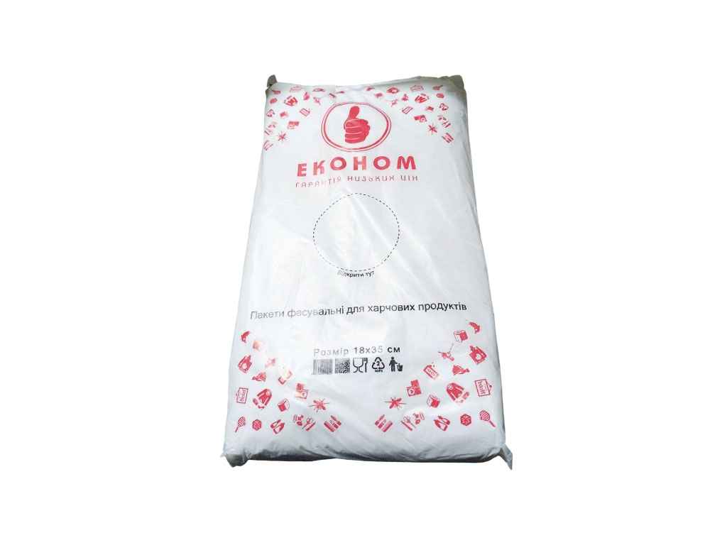 Пакет 18/35 економ 16мкрн 18*4*35см 1000шт ТМ Мікс Пласт Пакет 18/35 економ 16мкрн 18*4*35см 1000шт ТМ Мікс Пласт