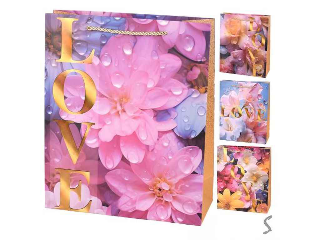 Пакет подарунковий L Love 31*40*12см паперовий R34711 ТМ STENSON Пакет подарунковий L Love 31*40*12см паперовий R34711 ТМ STENSON