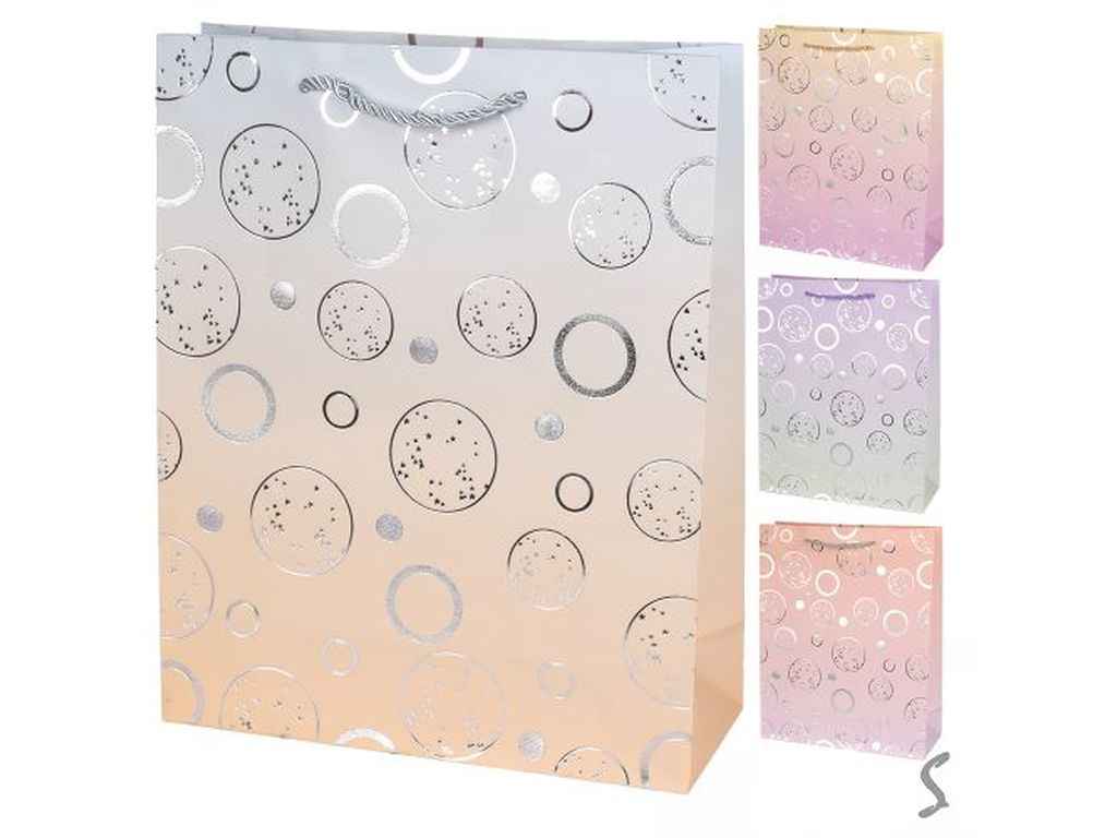 Пакет подарунковий S Bubbles 18*23*10см паперовий R34785 ТМ STENSON Пакет подарунковий S Bubbles 18*23*10см паперовий R34785 ТМ STENSON