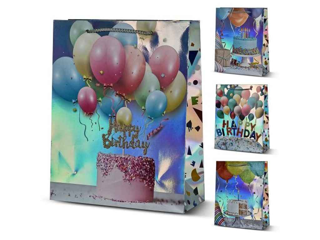 Пакет подарунковий S Happy Birthday 18*23*8см паперовий R95525 ТМ STENSON Пакет подарунковий S Happy Birthday 18*23*8см паперовий R95525 ТМ STENSON