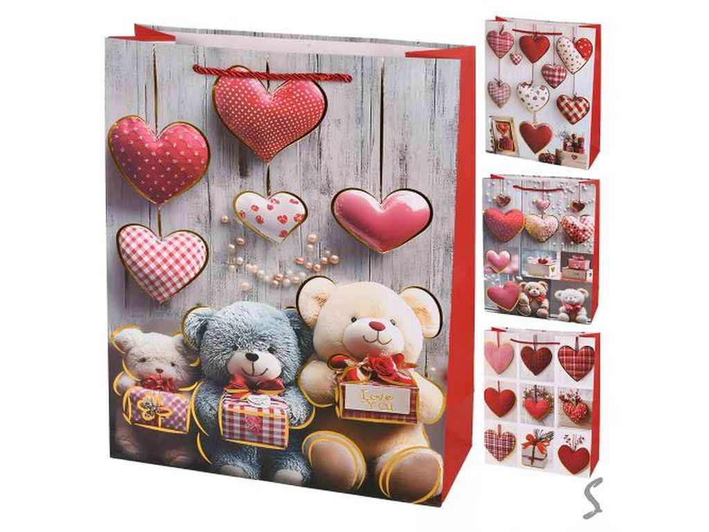 Пакет подарунковий S Love 18*24*8,5см паперовий R34451 ТМ STENSON Пакет подарунковий S Love 18*24*8,5см паперовий R34451 ТМ STENSON