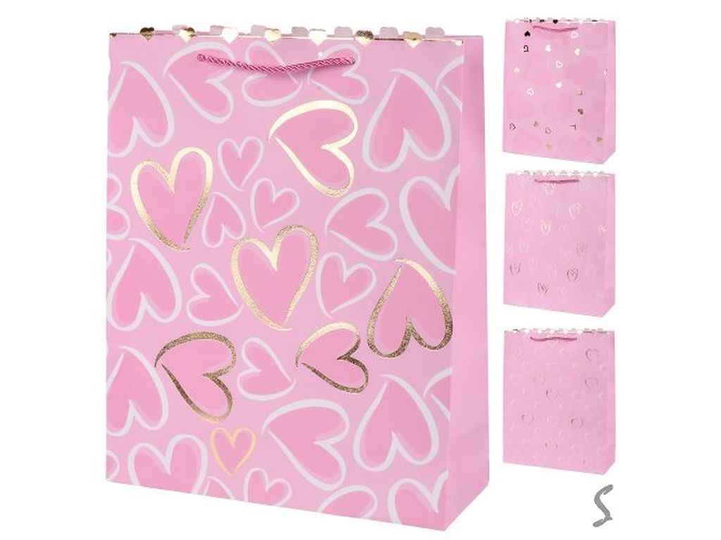 Пакет подарунковий S Whith Love 18*24*8,5см паперовий R34705 ТМ STENSON Пакет подарунковий S Whith Love 18*24*8,5см паперовий R34705 ТМ STENSON