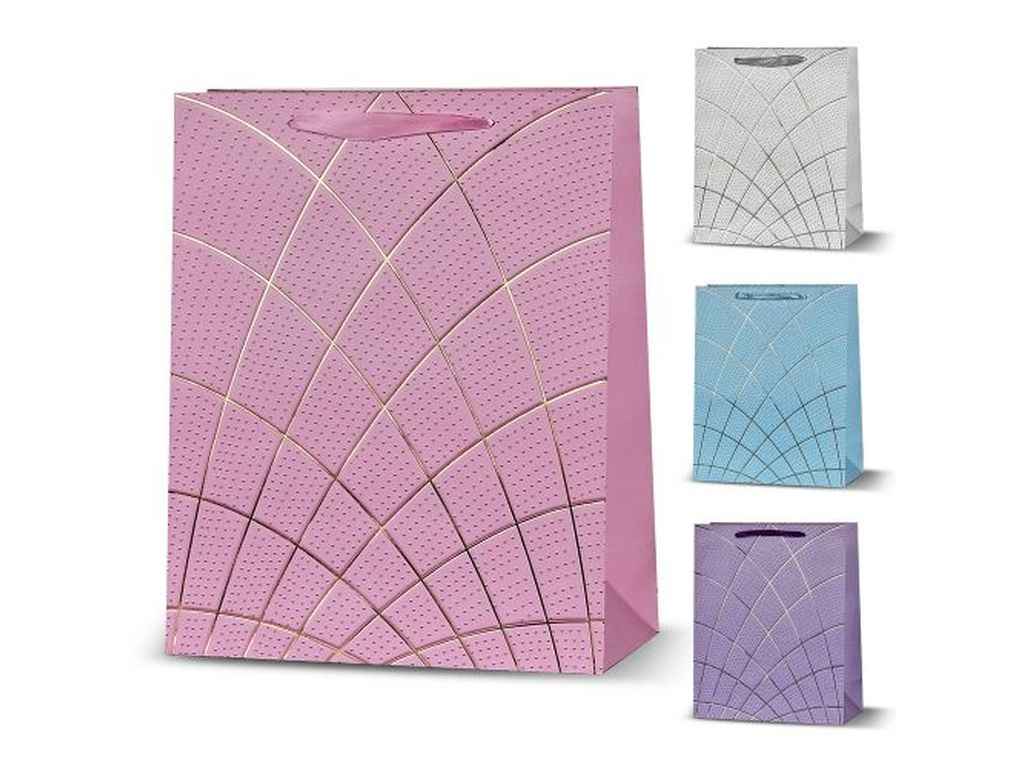 Пакет подарунковий XS Lines 14,5*15*6см паперовий R96696 ТМ STENSON Пакет подарунковий XS Lines 14,5*15*6см паперовий R96696 ТМ STENSON