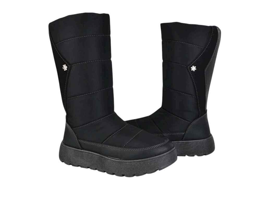 Чоботи штучна шкіра р.39 чорний дутики жін арт.1601 ТМ DAGO Чоботи штучна шкіра р.39 чорний дутики жін арт.1601 ТМ DAGO