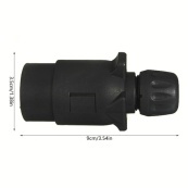 Причіпне пластмас "тато" - 12v - 7 pin Вологозахищений Завод"Польща" (з пильником). Зображення №4