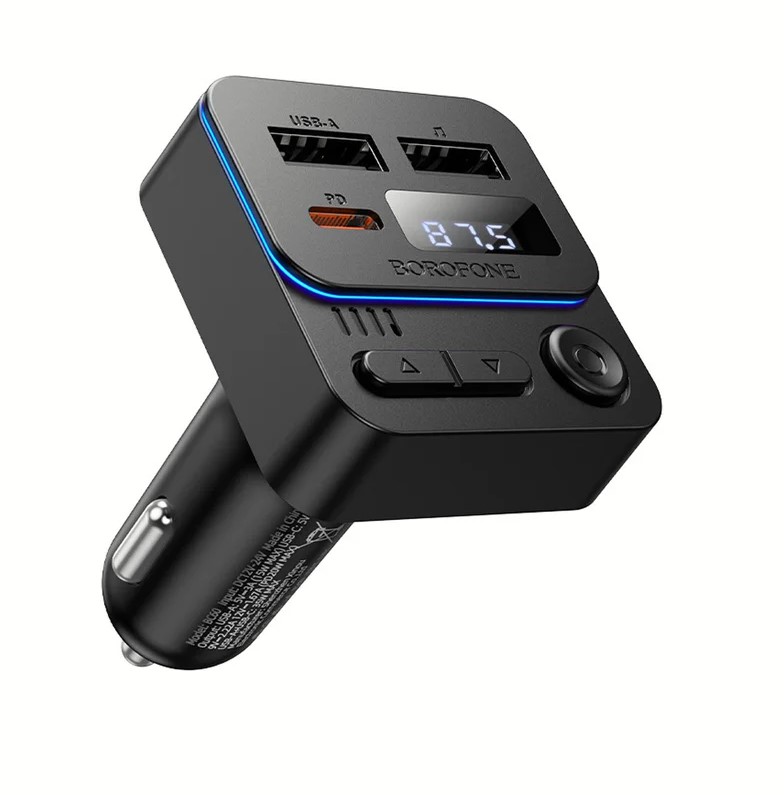 Модулятор Bluetooth "BC60" BOROFONE QC 3,0 Модулятор Bluetooth "BC60" BOROFONE QC 3,0