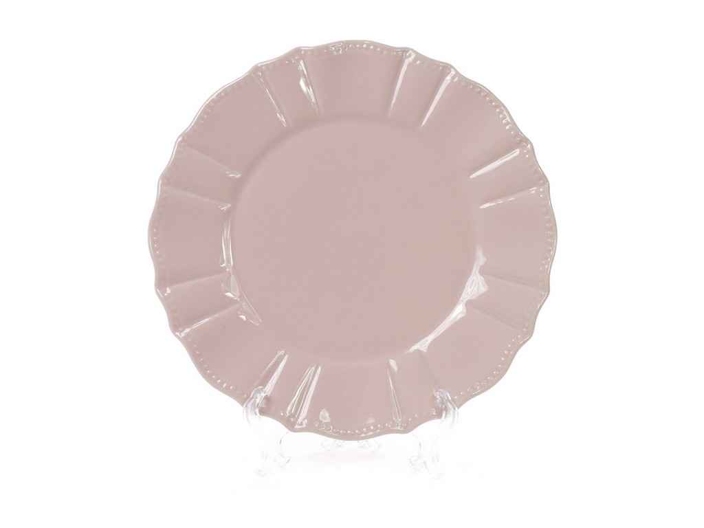 Тарілка керамічна обідня 27см, попіл троянди 931-187ТМ BONADI Тарілка керамічна обідня 27см, попіл троянди 931-187ТМ BONADI