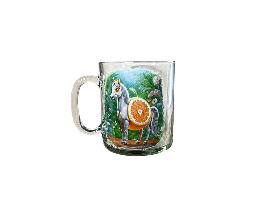 Чашка 320мл Herbata Кiнь-апельсин ТМ FARGLASS Чашка 320мл Herbata Кiнь-апельсин ТМ FARGLASS