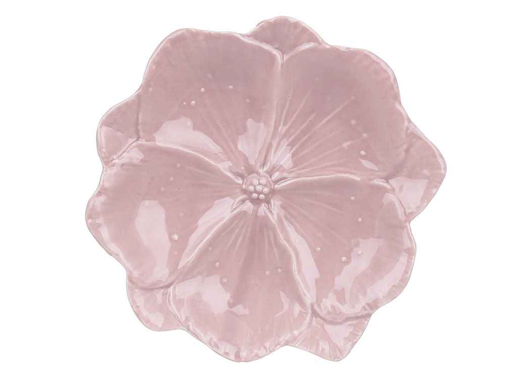 Блюдо 18,5см фарфор Квітка попіл троянди ТМ BONADI Блюдо 18,5см фарфор Квітка попіл троянди ТМ BONADI