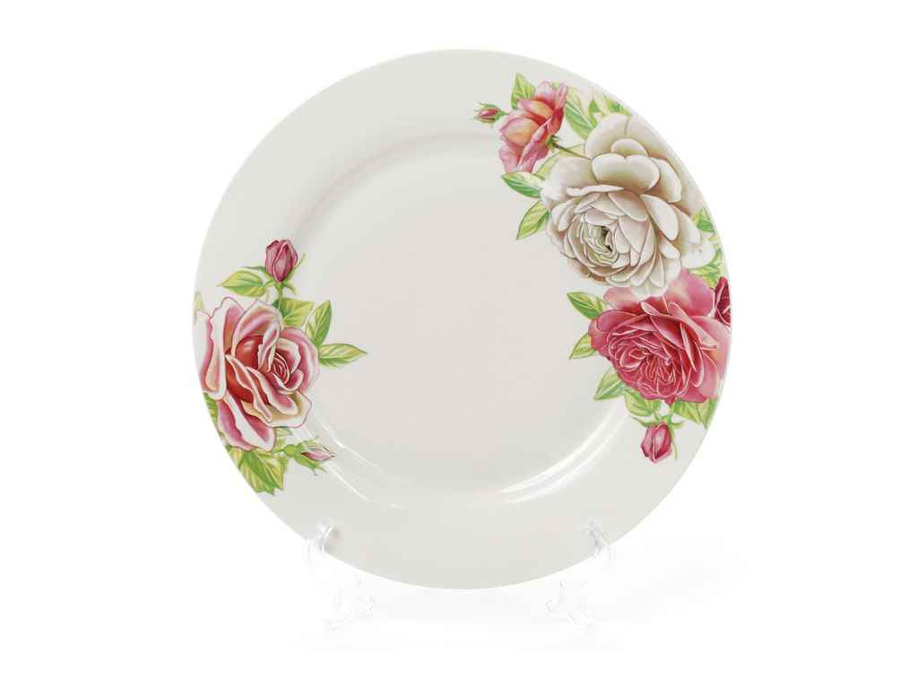 Тарілка обідня 27см порцелянова Троянди ТМ BONADI Тарілка обідня 27см порцелянова Троянди ТМ BONADI