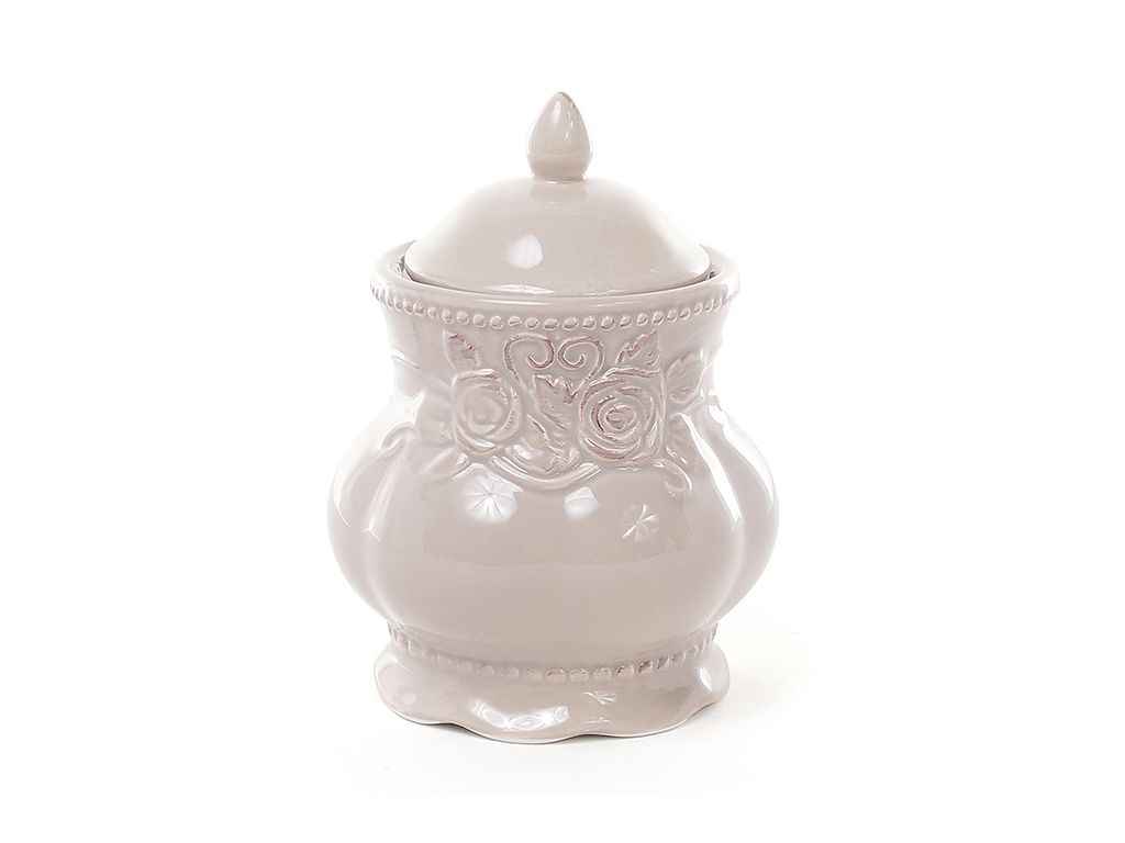 Цукорниця 300мл кераміка Троянди, бежевий ТМ BONADI Цукорниця 300мл кераміка Троянди, бежевий ТМ BONADI