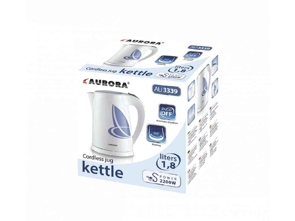 Електрочайник 1750Вт 1,8л скляний AU-3339 ТМ AURORA Електрочайник 1750Вт 1,8л скляний AU-3339 ТМ AURORA