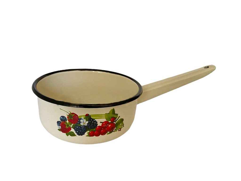 Ківш емальований без кр. 1,5л/2 Смузі (молочна) ТМ IDILIA Ківш емальований без кр. 1,5л/2 Смузі (молочна) ТМ IDILIA