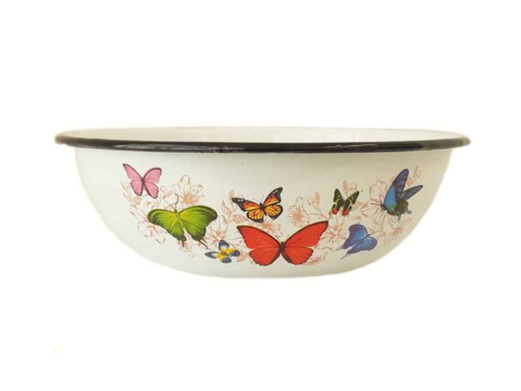 Миска ем. 2,5л /2 Метелик (біла) I0311/2 ТМ IDILIA Миска ем. 2,5л /2 Метелик (біла) I0311/2 ТМ IDILIA