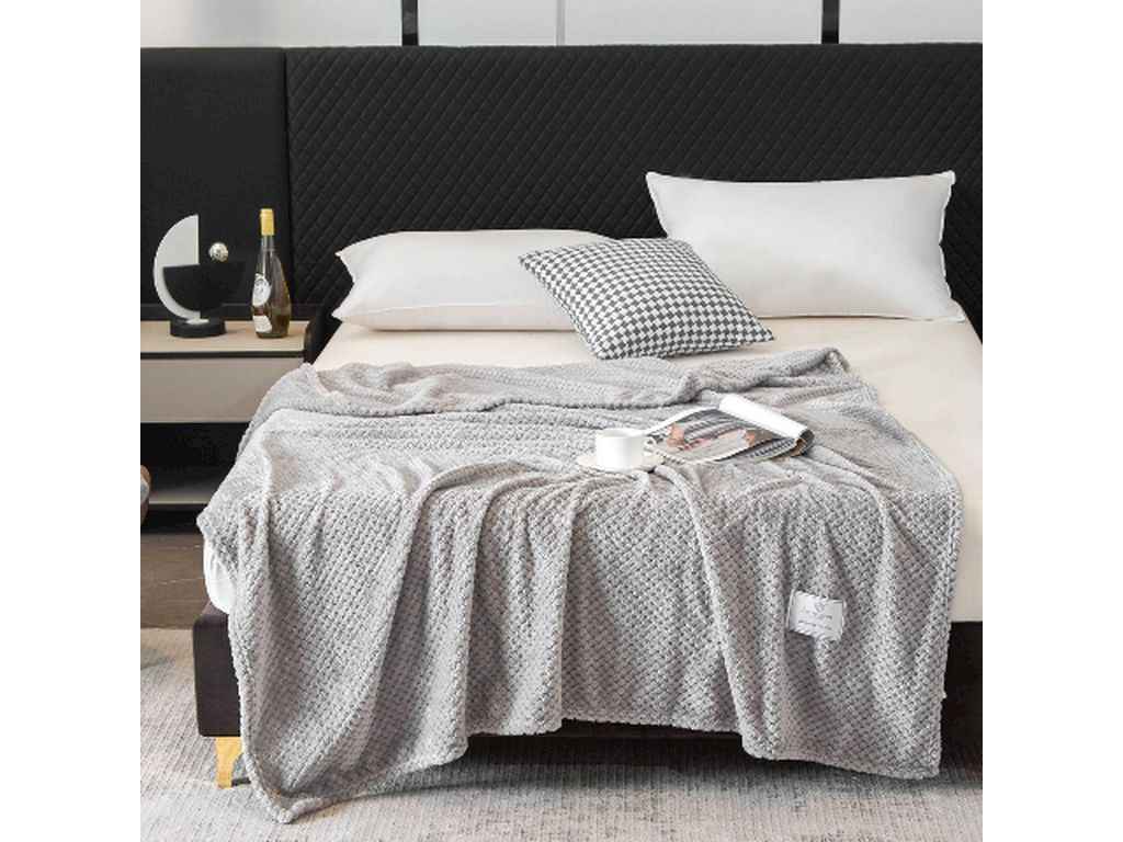 Плед 200*230 мікрофібра бамбук арт.1860 світло-сірий ТМ MALLORY HOME Плед 200*230 мікрофібра бамбук арт.1860 світло-сірий ТМ MALLORY HOME