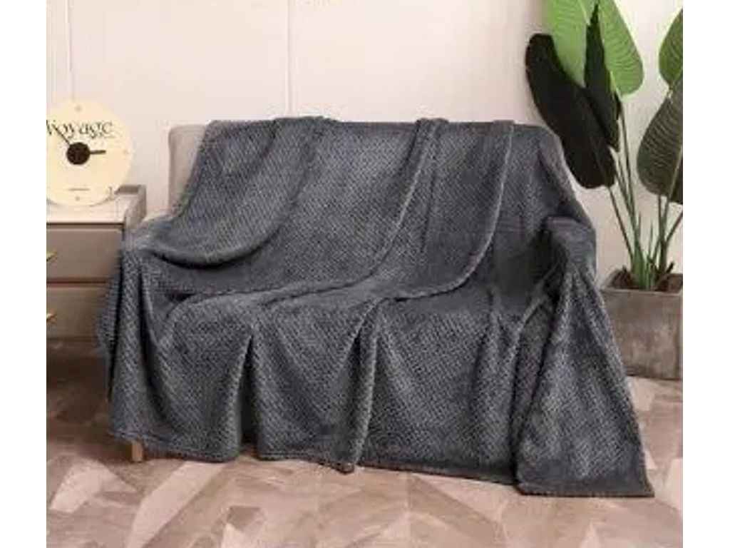 Плед 200*230 мікрофібра бамбук арт.1860 темно-сірий ТМ MALLORY HOME Плед 200*230 мікрофібра бамбук арт.1860 темно-сірий ТМ MALLORY HOME