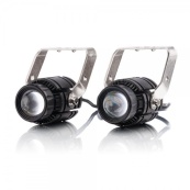 Протитуманні LED Фари Лінза D=45мм 9-24V/40W ip68 Радіатор Ближнє-Б, Дальнє-Б 6000K/3000Lm LED P40. Зображення №3